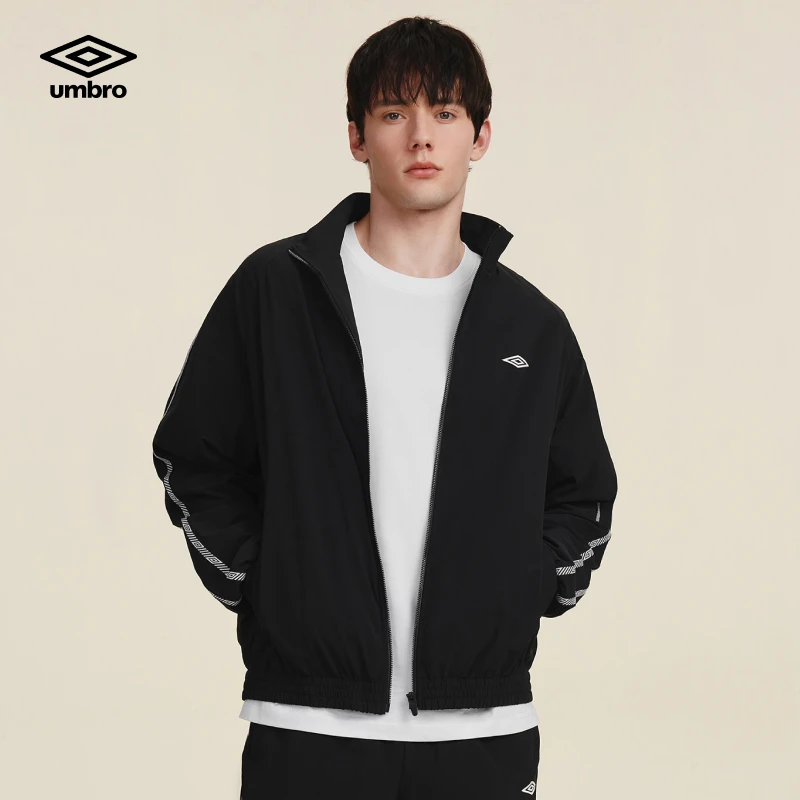 Umbro/茵宝秋季新款经典串标运动梭织外套百搭宽松U2125450601