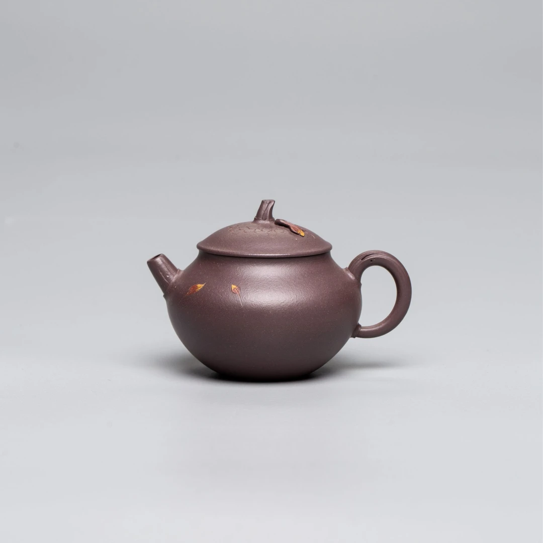 【新华网非遗紫砂专属】砂之源 秋临 天青泥 200cc 紫砂壶