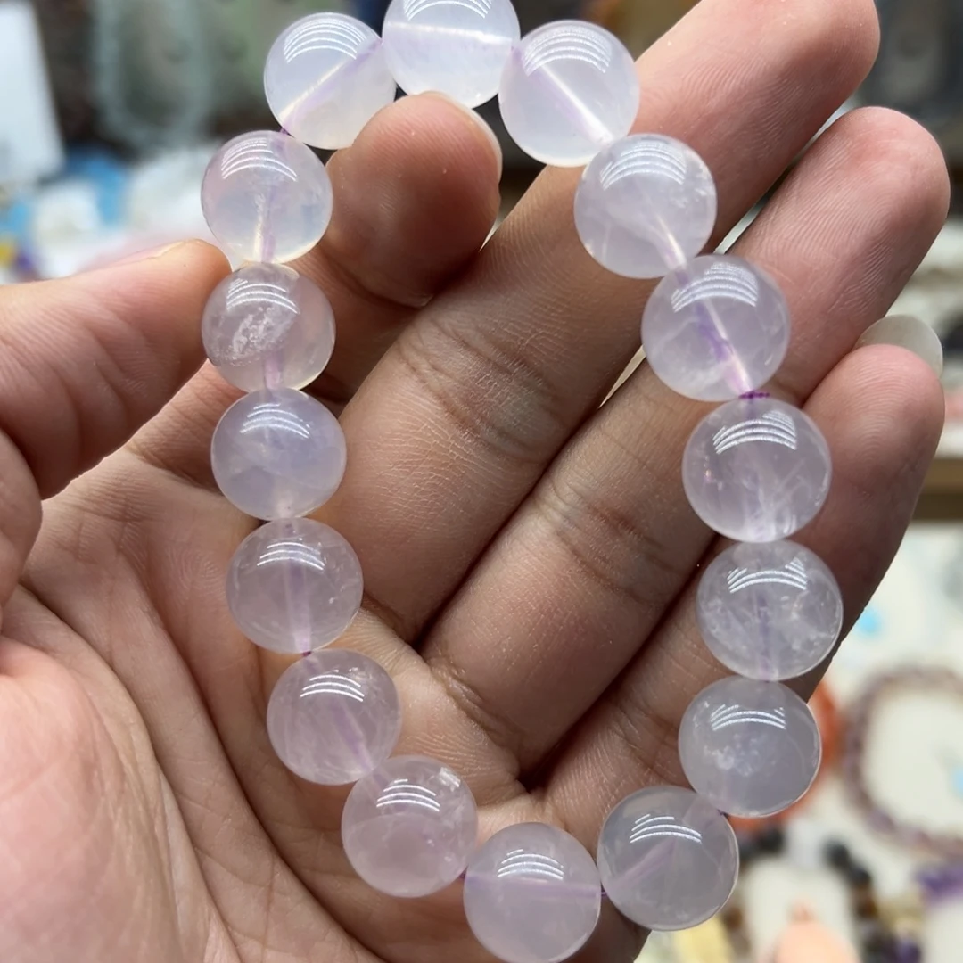 手链未镶嵌水晶13咪紫玉晶