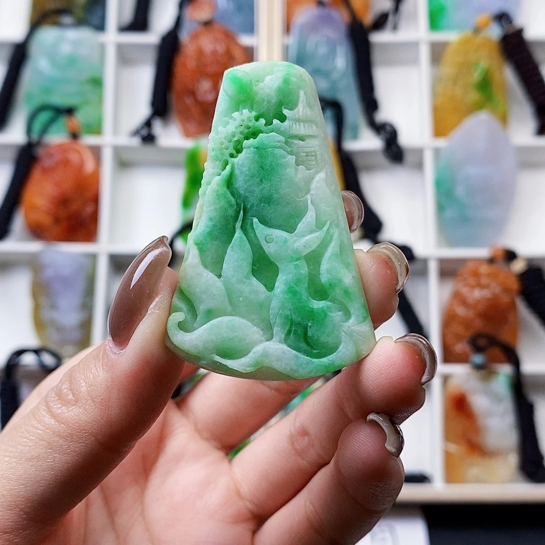 定制翡翠未镶嵌翡翠A货