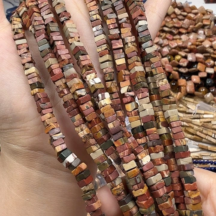 水晶珠宝半成品未镶嵌卡2×4毕加索碎银子一条