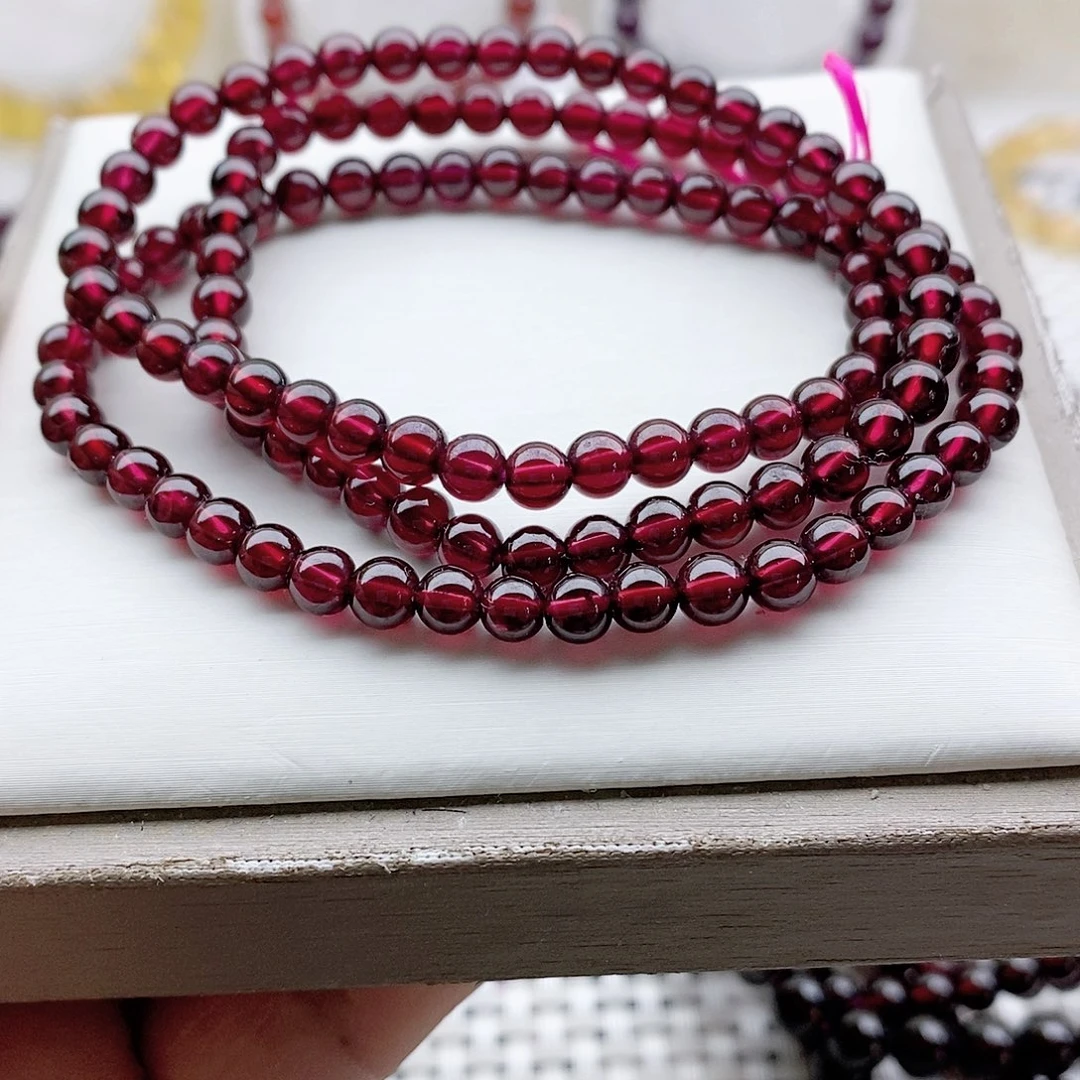 【闪购商品】石榴石手链未镶嵌5.6