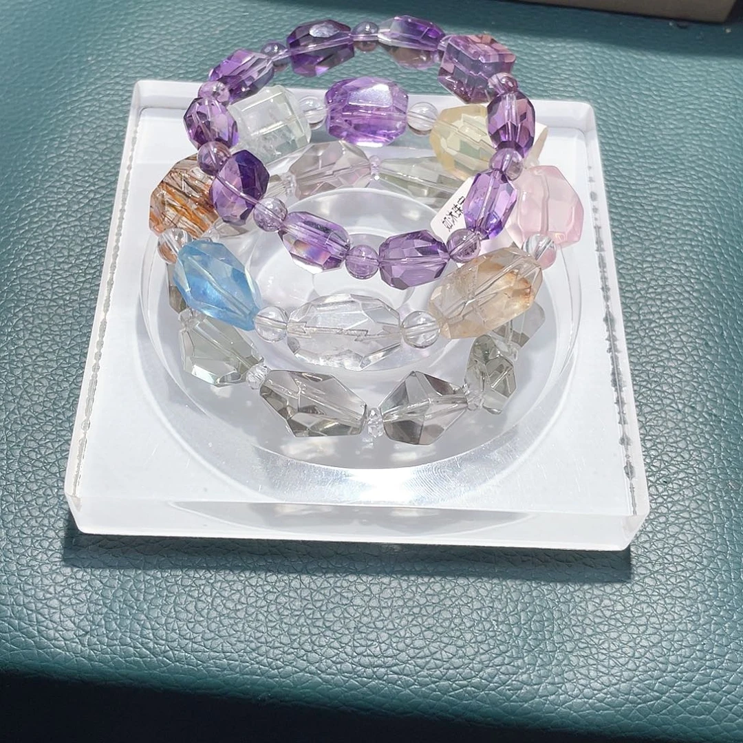 飞***3水晶手链未镶嵌打包3条随行