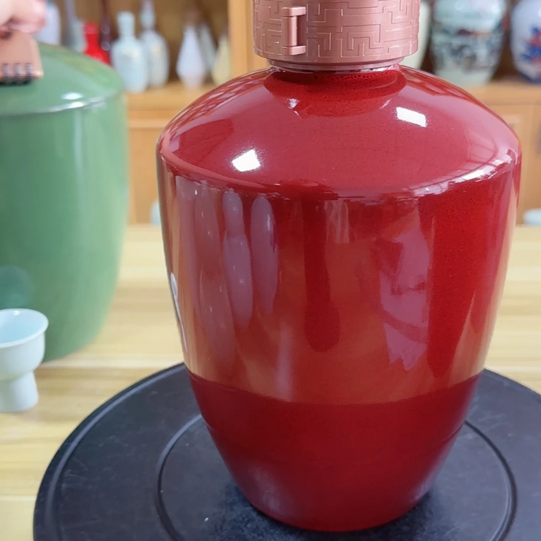 2个3斤装窑变红酒坛