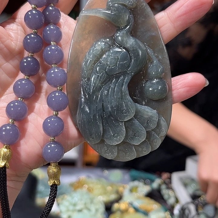 未镶嵌岫玉毛衣链