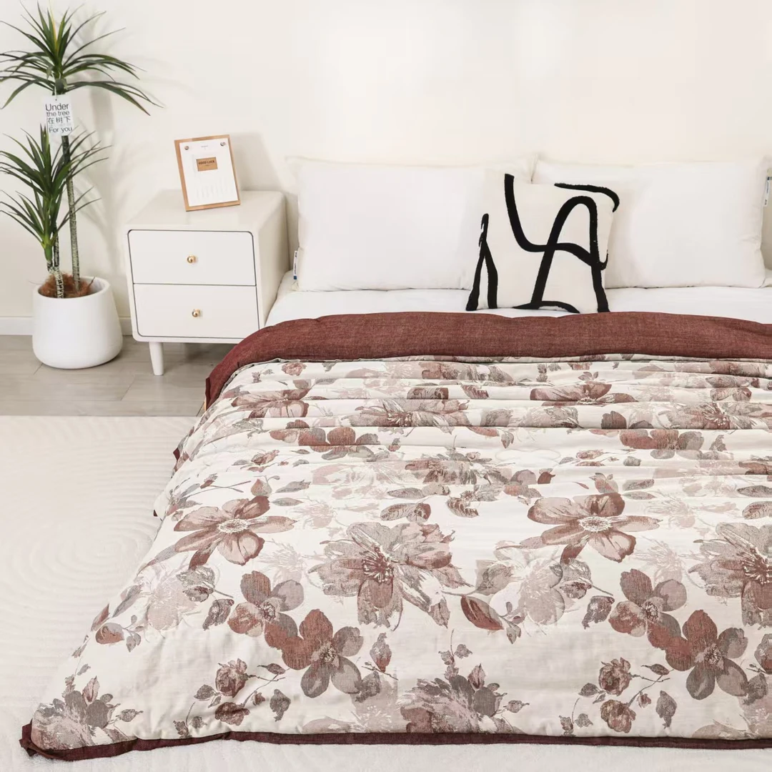 （漫朵）200cm*230cm 5斤 高端双层纱柔软亲肤透气可机洗四季被