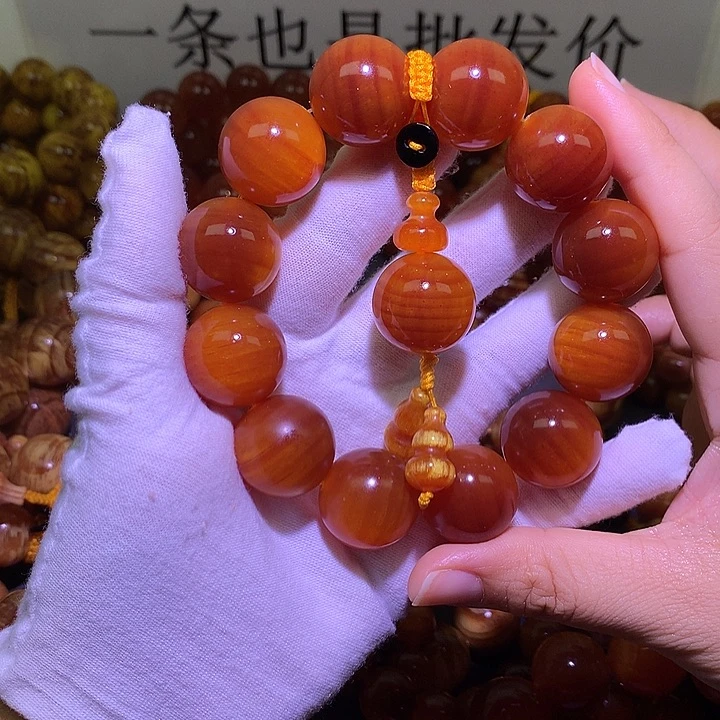 松木（琥珀木）手串/手链2.1 包浆高货
