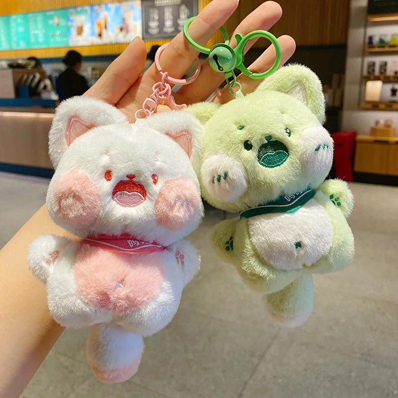 可爱嘟嘟猫小挂件玩偶包挂饰可爱小猫毛绒玩具情侣钥匙扣礼物ins