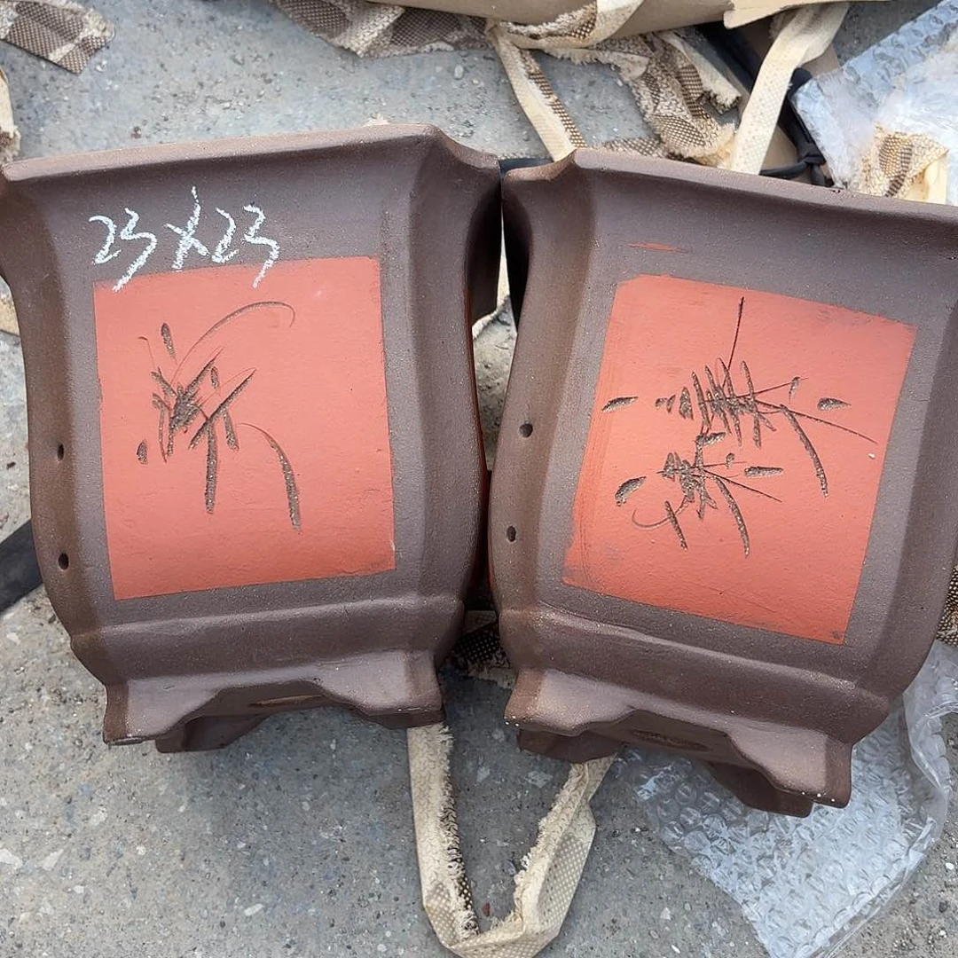 紫砂宜兴紫砂花盆，现货发