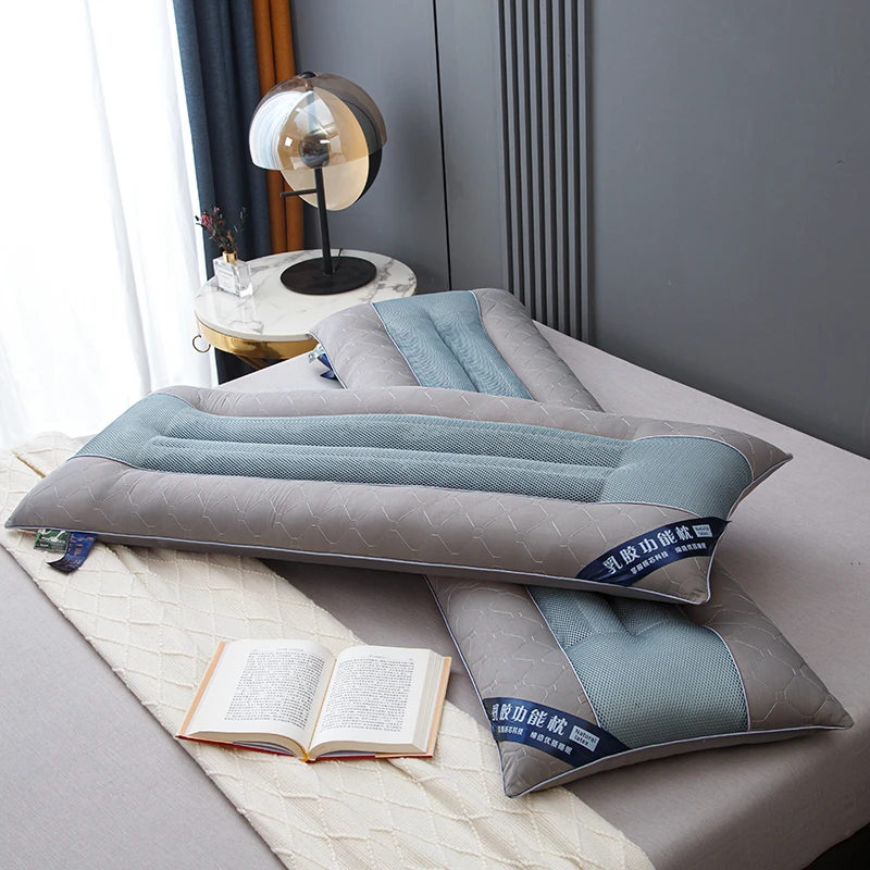 2025新款乳胶决明子枕头枕芯双人加长款枕头1.8m家用一体情侣长枕