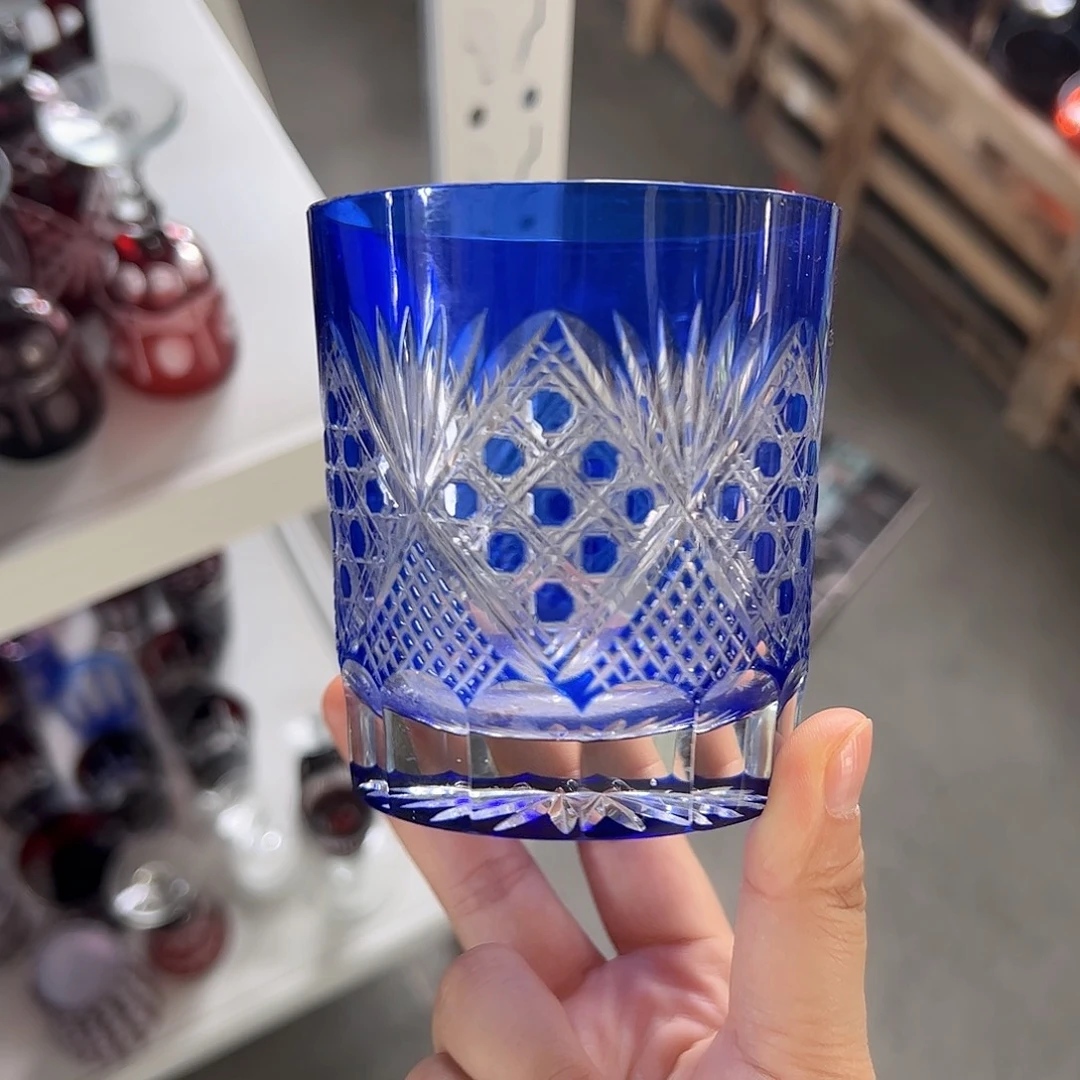 水晶玻璃高脚款微瑕一个