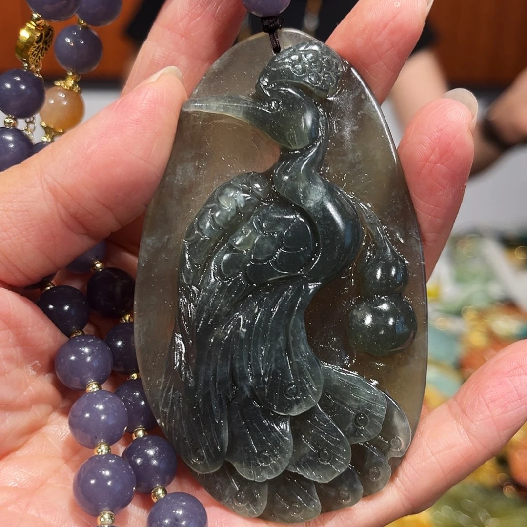 岫玉未镶嵌毛衣链