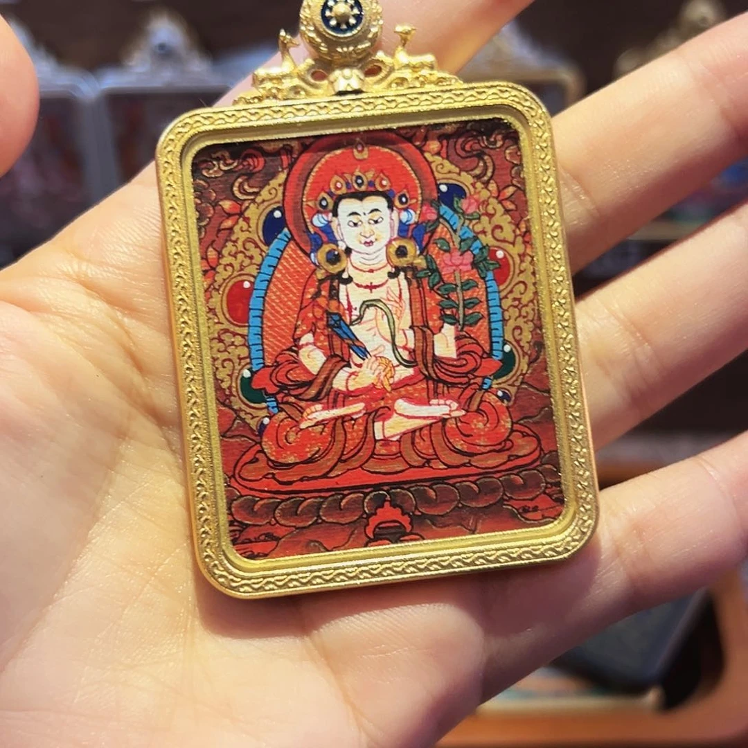 吊坠红唐虚空老师唐卡
