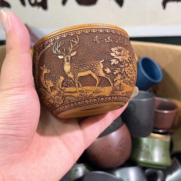 茶杯紫砂全手工紫砂主人杯