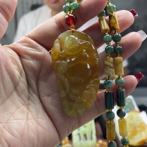 岫玉挂件未镶嵌挂件