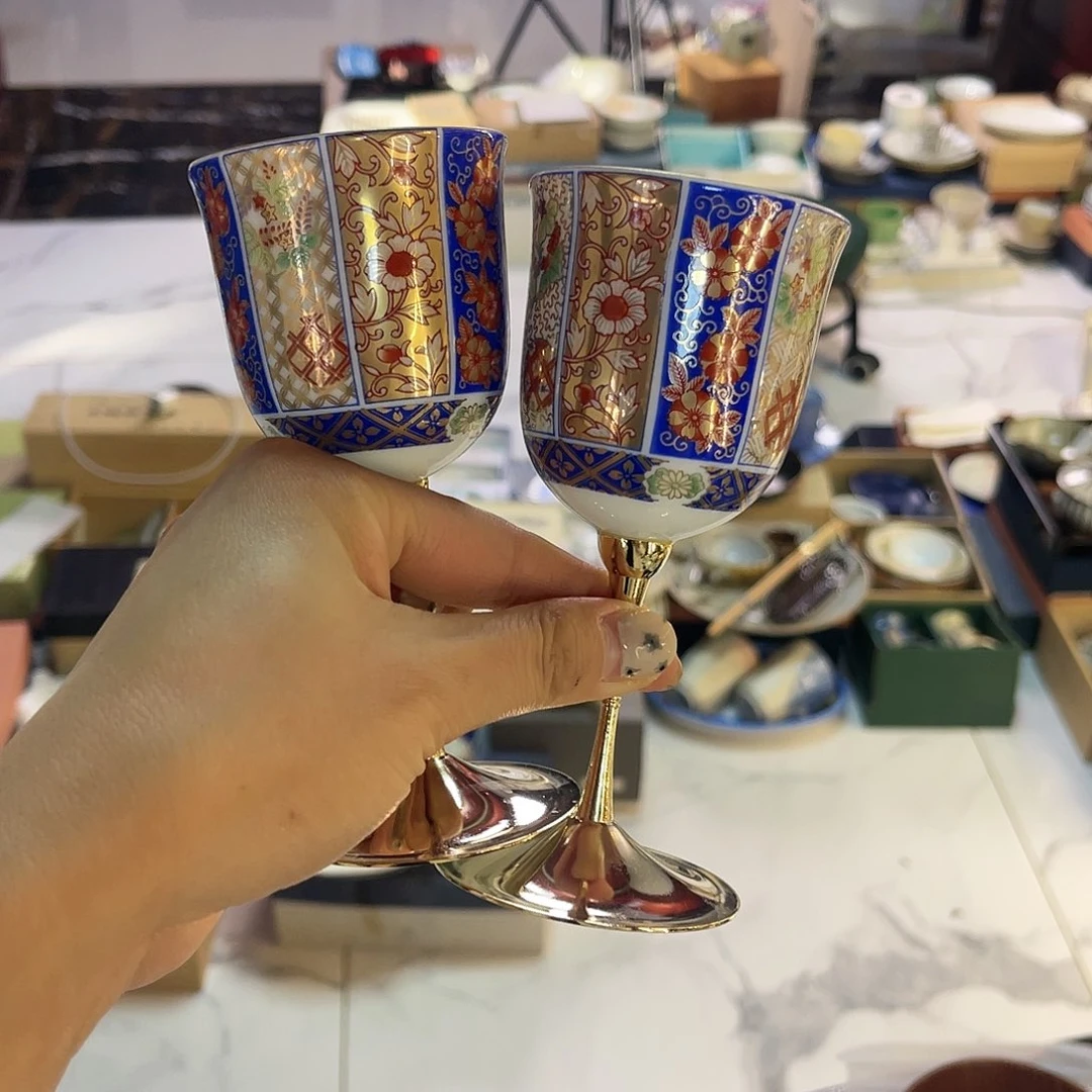 瓷片伊万里高脚杯啊19