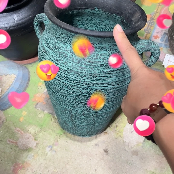 粗陶盆哦默认打孔高27口16