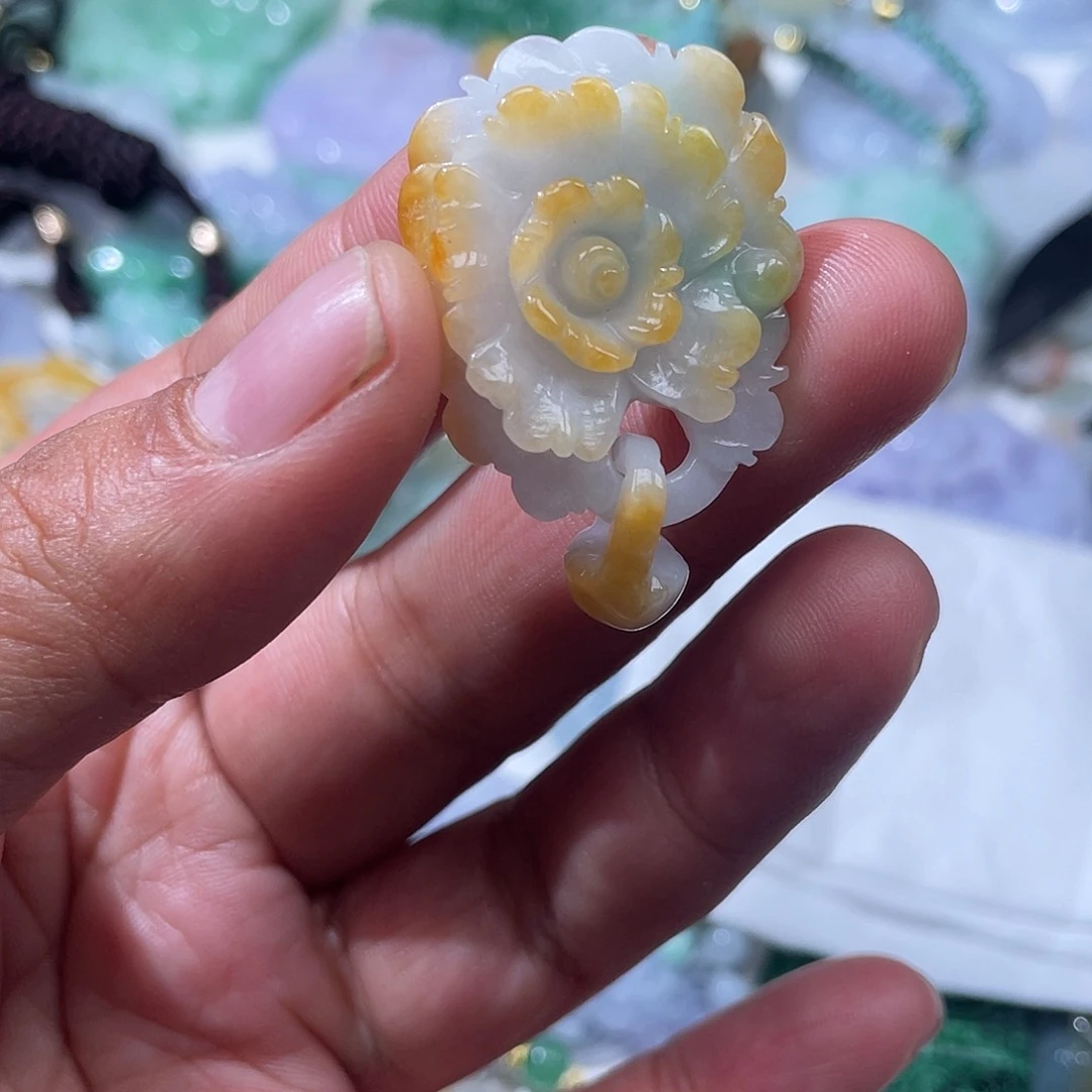 颈饰未镶嵌翡翠翡玉缘翡翠