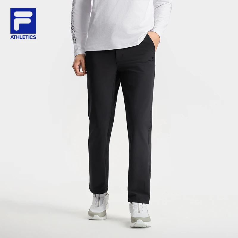 Fila/斐乐男士【挺括有型】秋季新款轻商务休闲梭织长裤A11M531804F