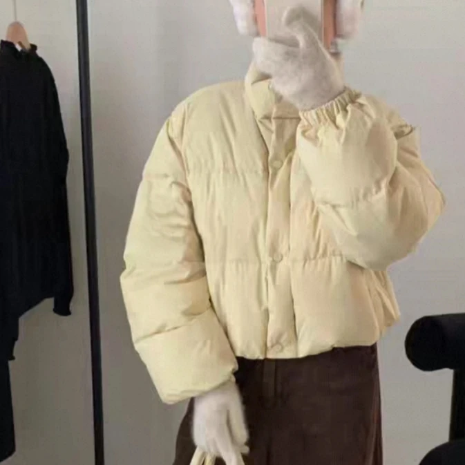 最新款冬装女2025年新款棉服外套短款连帽棉衣设计感加厚棉袄ins