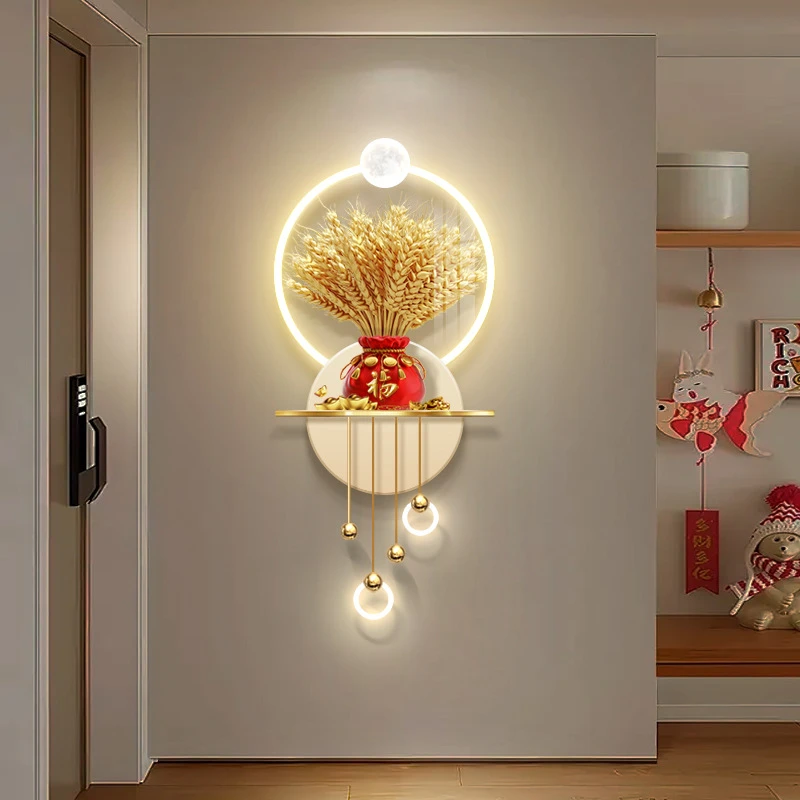 大麦装饰画壁灯开业送礼立体氛围灯挂画朋友店铺开张创意礼品壁画