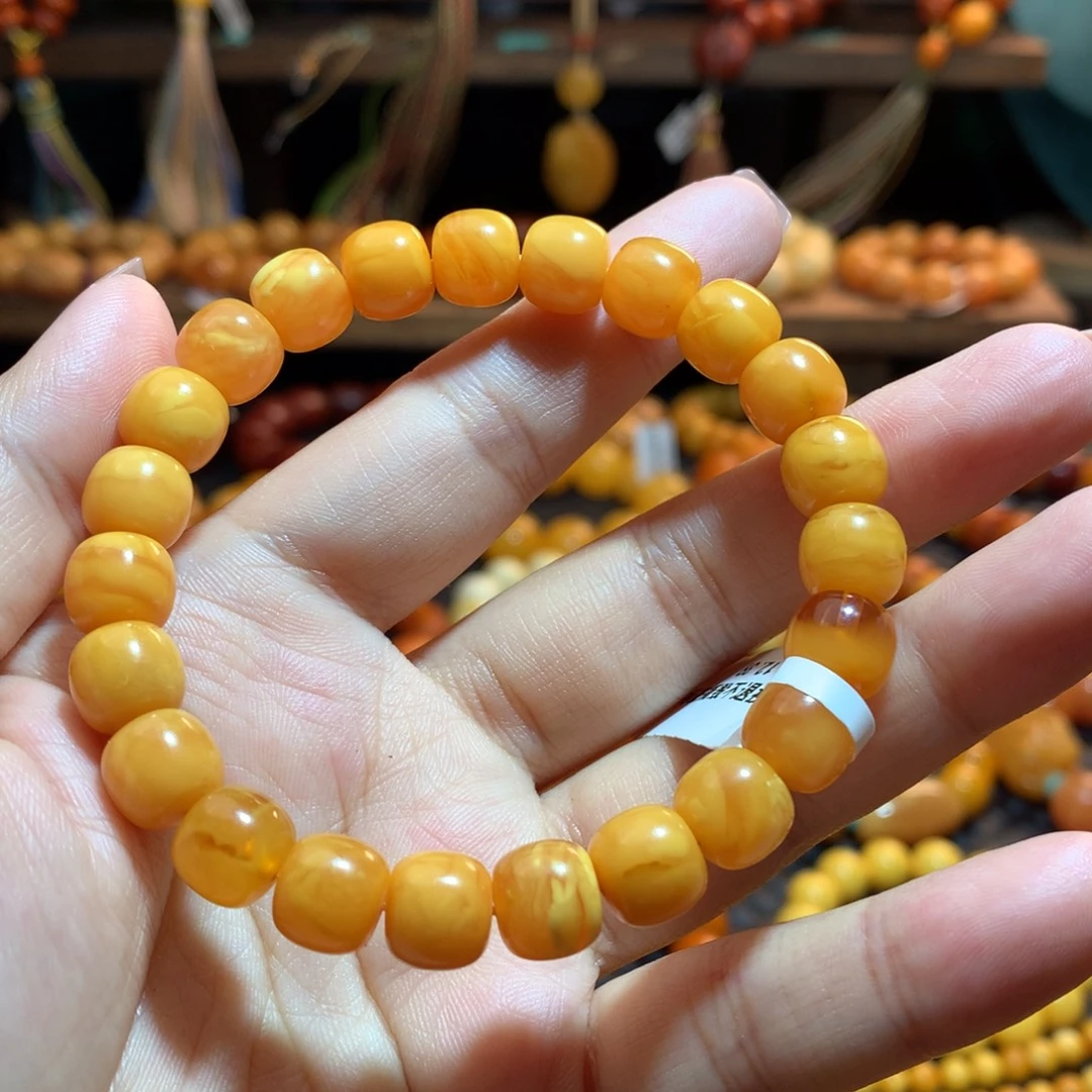 蜜蜡未镶嵌手串蜜蜡手串