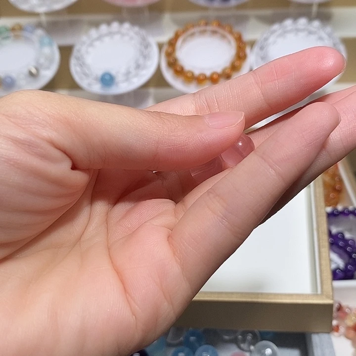 手链未镶嵌水晶粉水晶