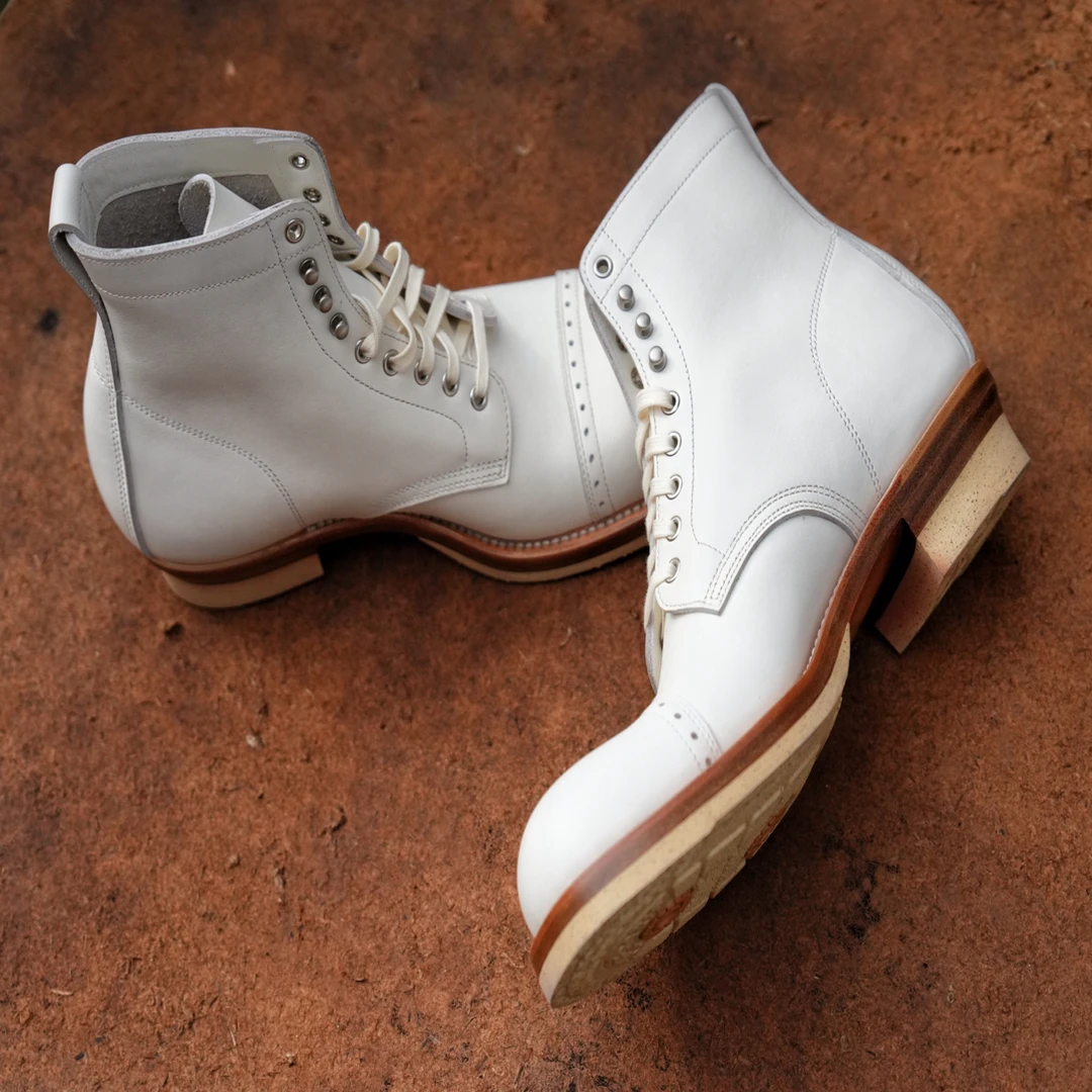 TRAD BAND二代伞兵楦新颜色金尊白，全粒面牛皮