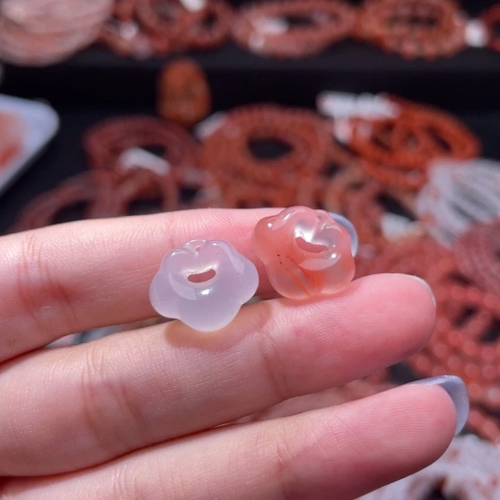 南红玛瑙未镶嵌配饰祥云锁555