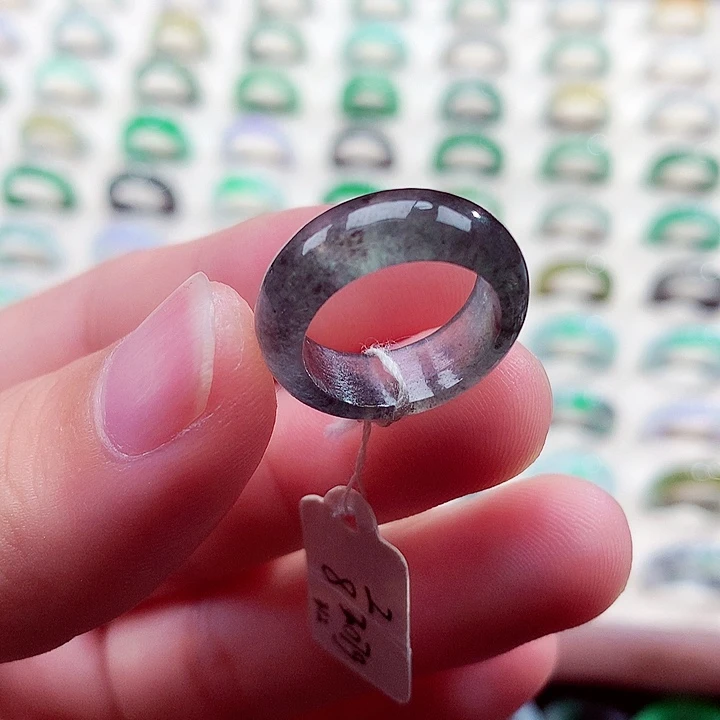 翡翠未镶嵌戒指8号