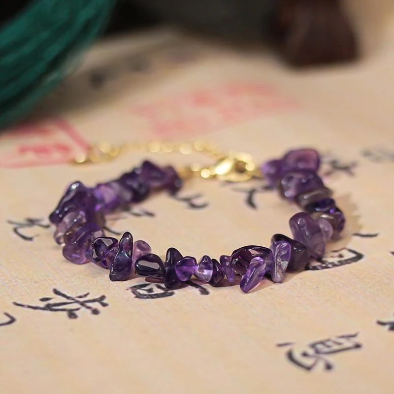 九福晶典 紫气东来紫水晶随型手链（多样性发其一)  YYZB90095