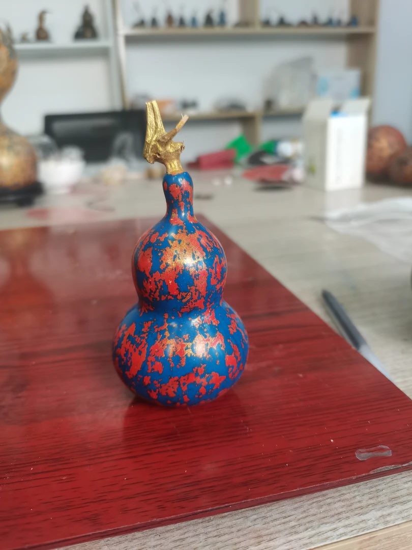 大漆葫芦，摆件葫芦