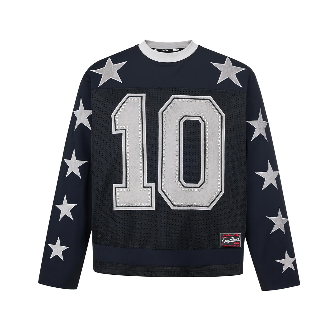 GB-GOODBRAND 2025FW 星星贴布烫片轻奢时尚冰球服 男女同款