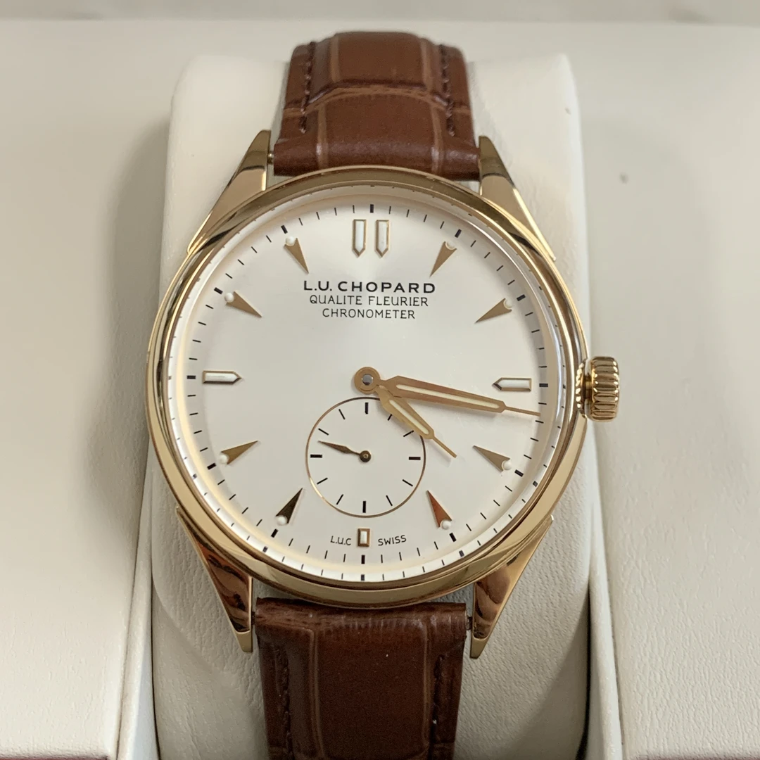 99新 Chopard/萧邦 大颂名品/LUC系列/39/18k玫瑰金/独立小秒针