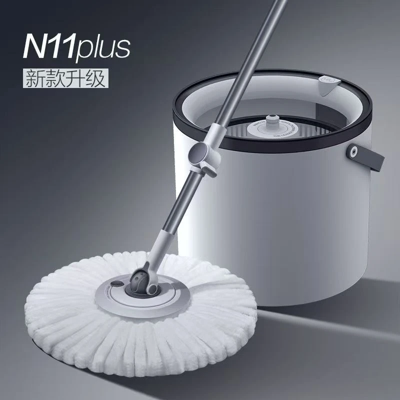 大卫吸水可拆卸拖把桶双驱动旋转拖把单桶家用拖拓扑手压甩干拖布