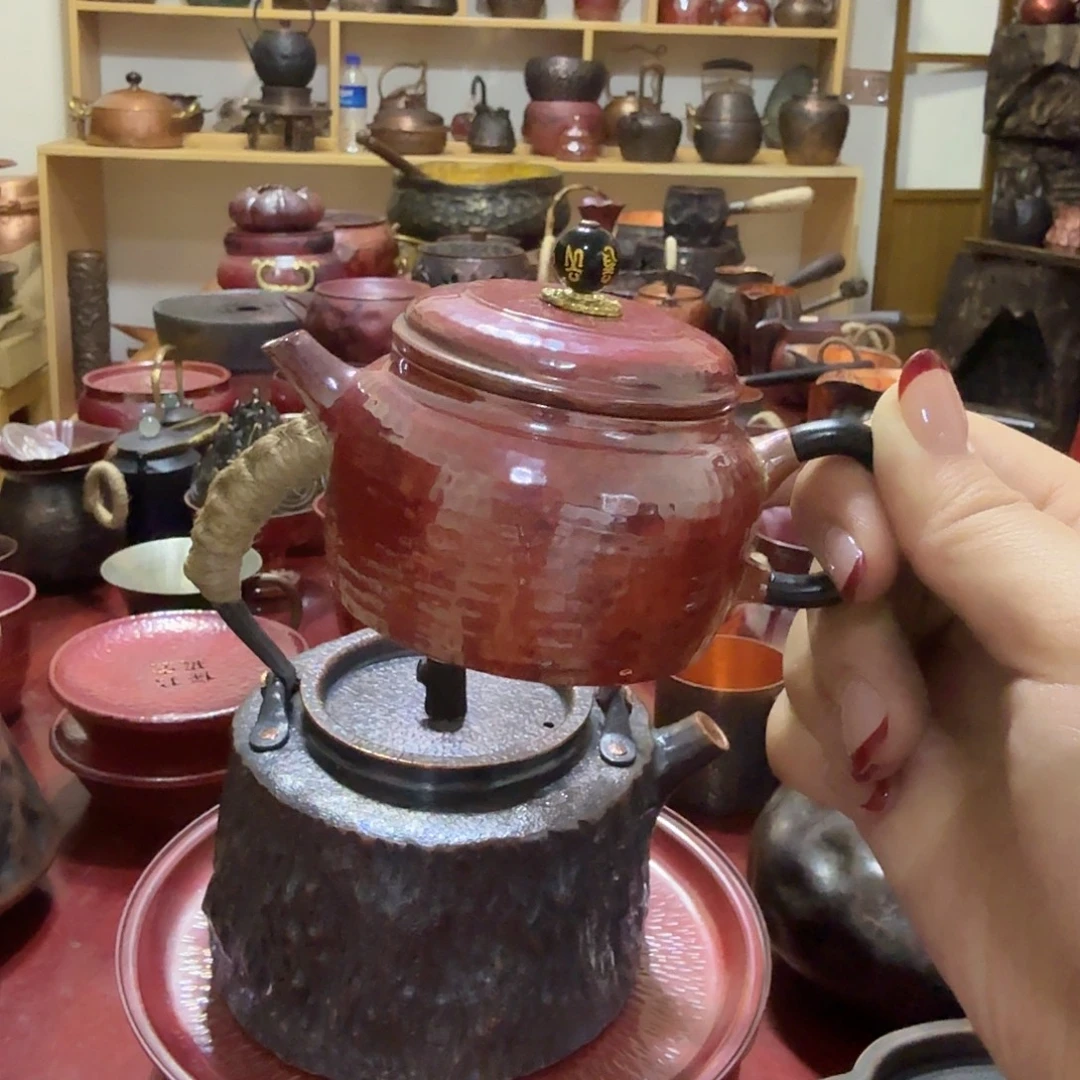 T***m紫铜手工制作摆件一个
