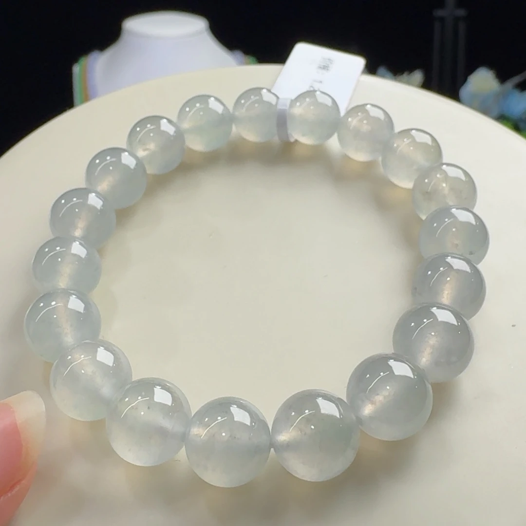 翡翠未镶嵌手链巨漏！！高冰冰咖色单圈卡10mm