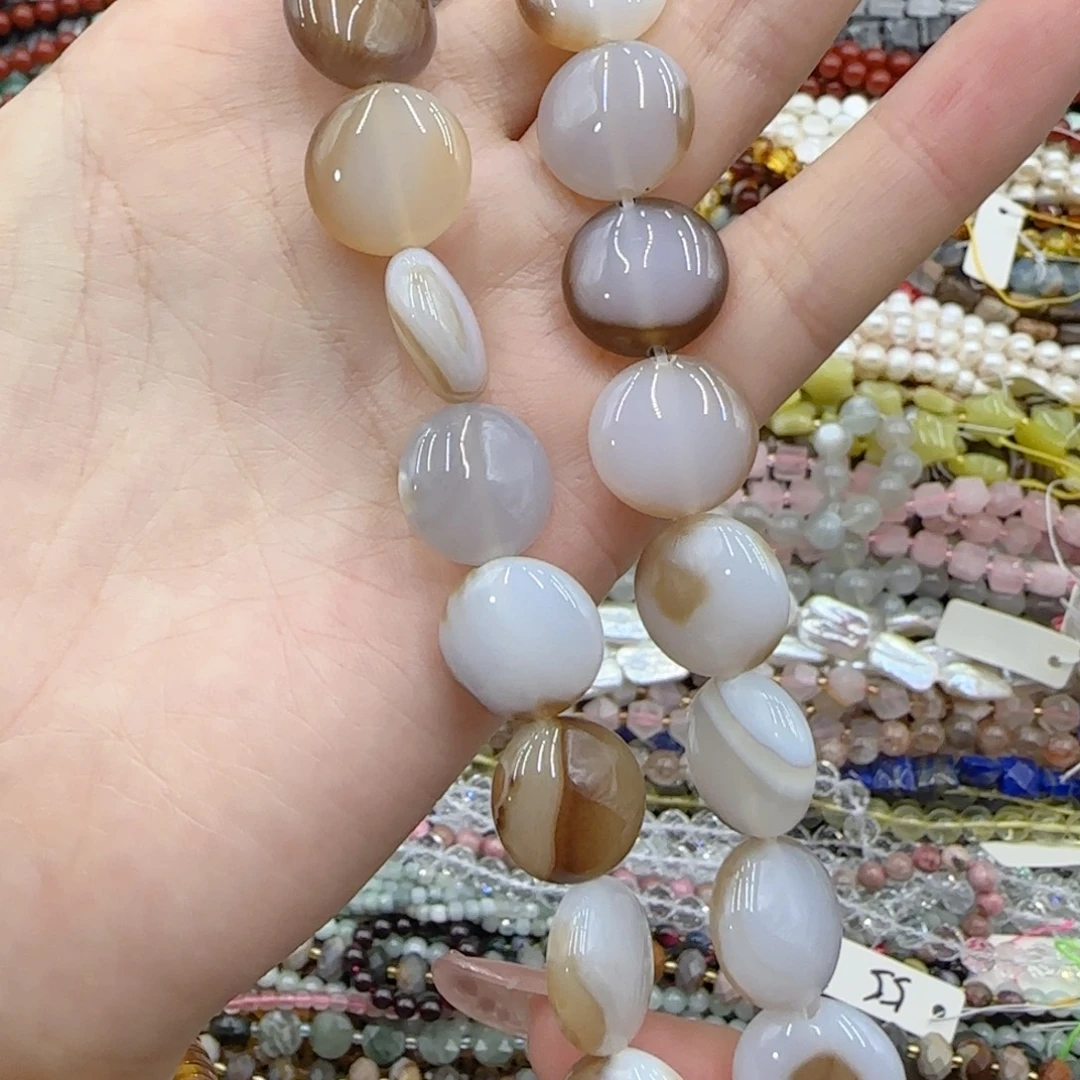 玛瑙/玉髓未镶嵌珠宝半成品玛瑙片一条卡14特价