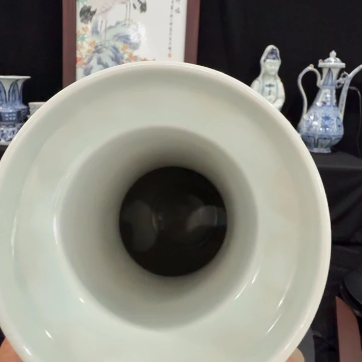 小***心摆件陶瓷艺术品青花摆件