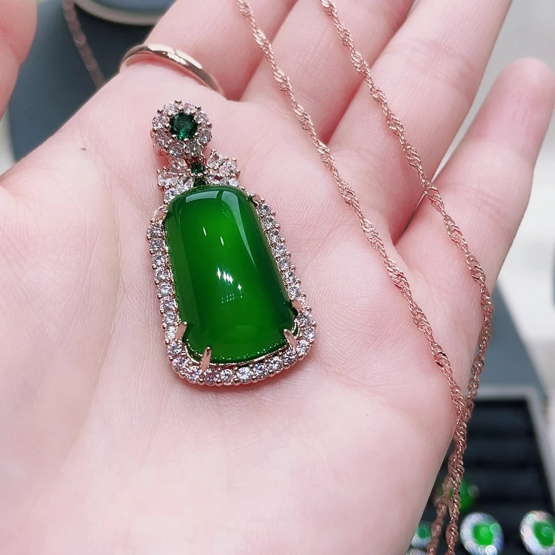 玛瑙/玉髓吊坠(赠链)合金