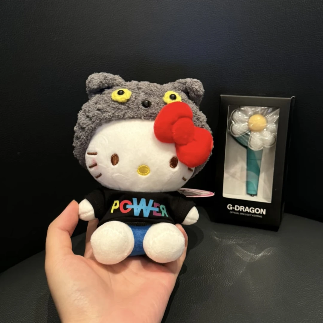 权志龙同款正版hellokitty包包挂件毛绒公仔挂饰power可爱玩偶钥