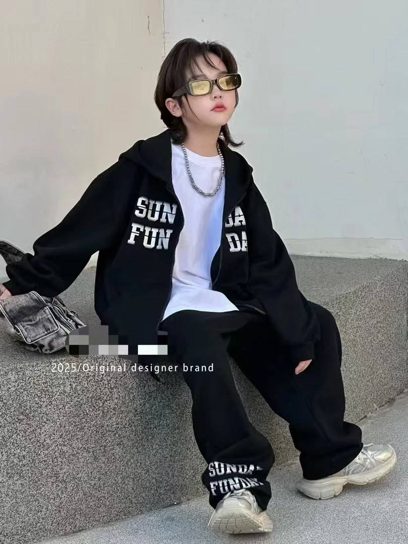 2025年春季新款中性套装儿童休闲韩版套装时尚