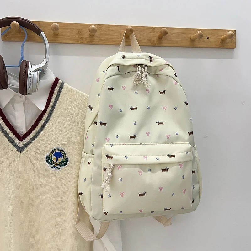 书包女生初中生高中2025新款韩系碎花双肩包高颜值ins可爱背包mfz