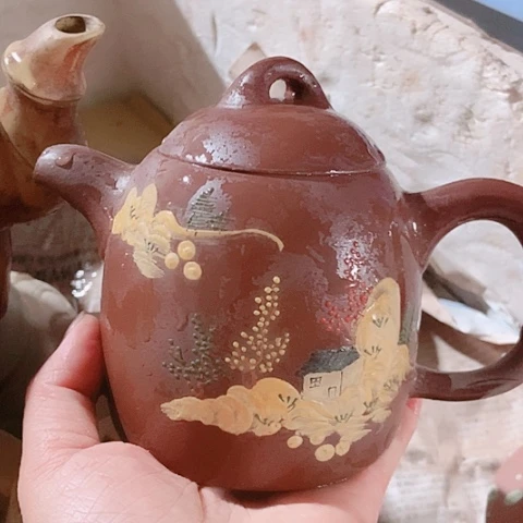 茶壶绿泥宜兴紫砂全手工制作工艺