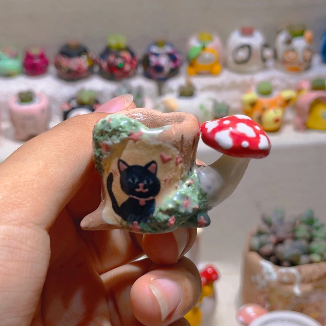 043纯手工制作重工盆盆