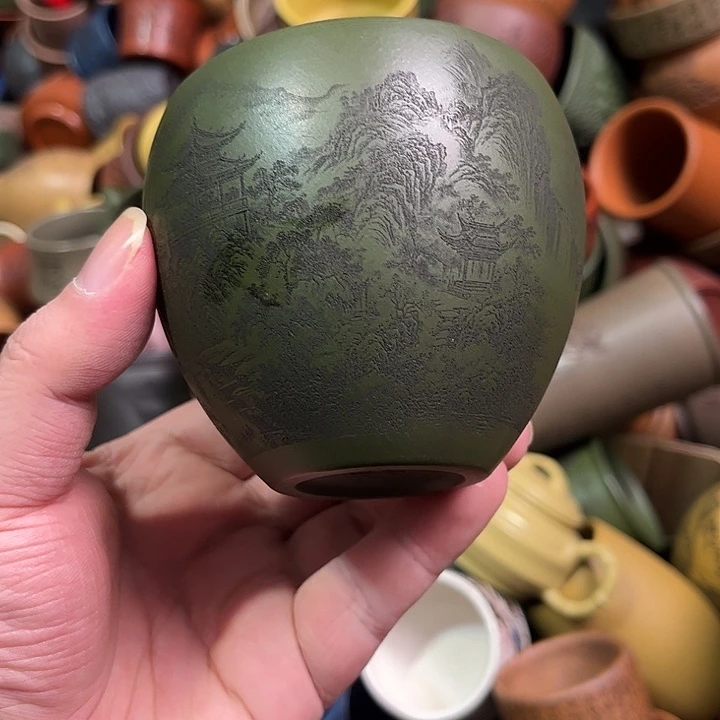 紫砂茶杯全手工紫砂主人杯