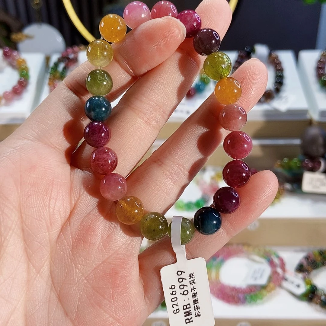 手串未镶嵌碧玺G2066素圈颜色微差