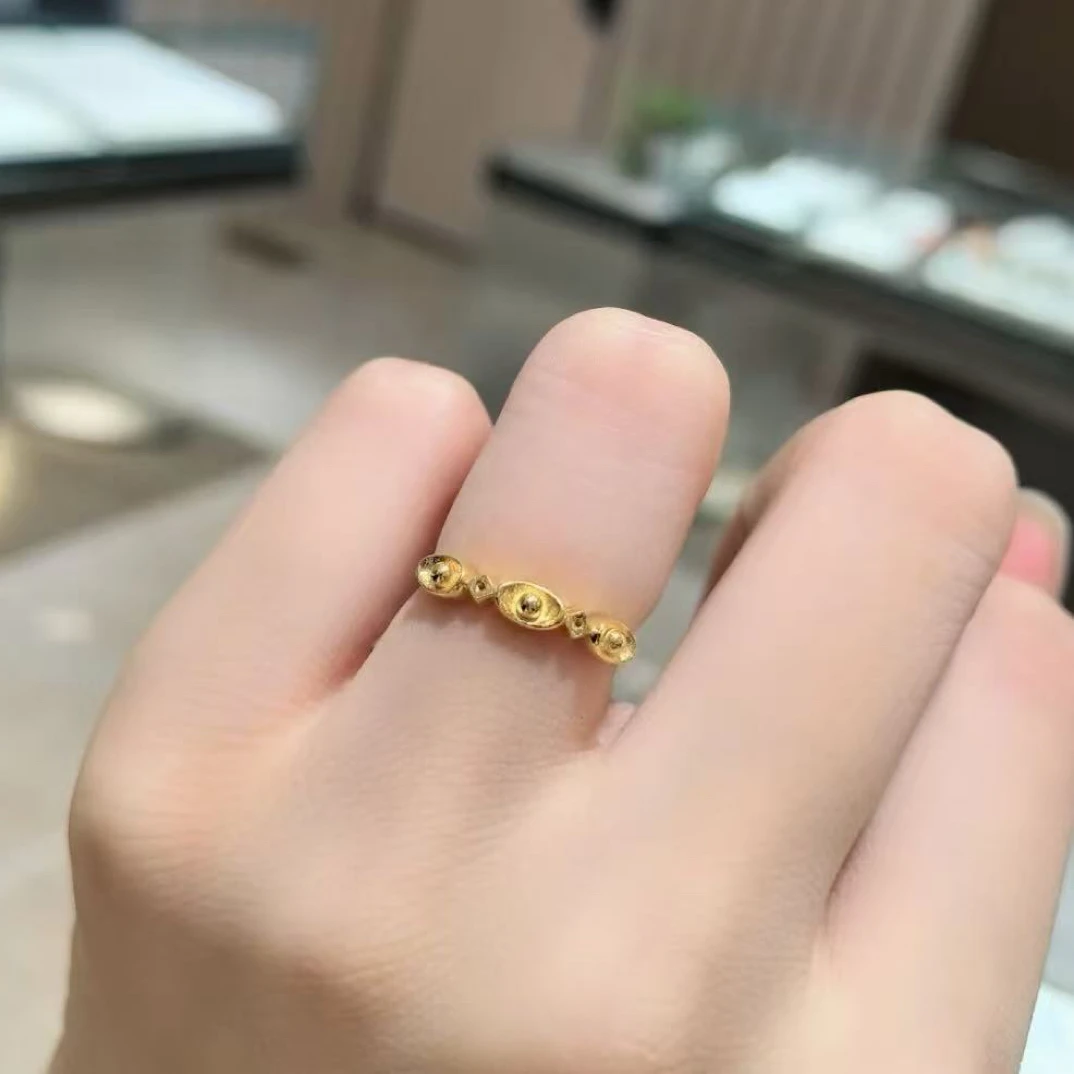 铜合金戒指 古法元宝戒指A277