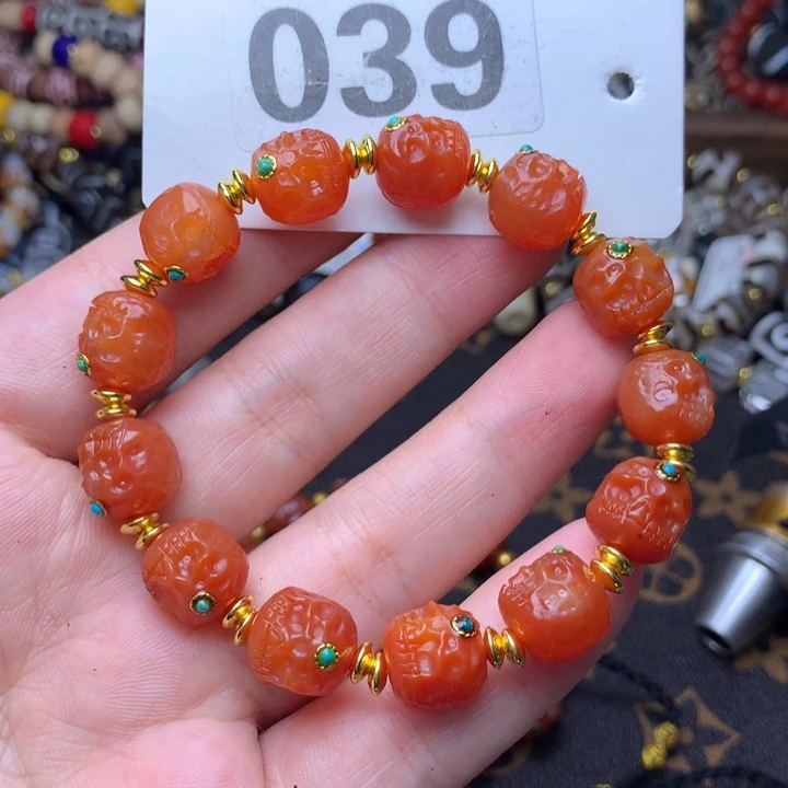 玛瑙/玉髓未镶嵌发一条