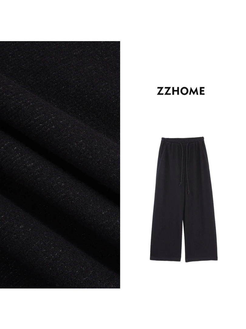 ZOZO HOME ｜反常规基础弧形侧缝线慕斯蓝卫裤q171839p